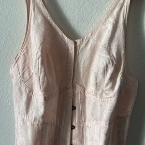 Vintage baby pink garter dress